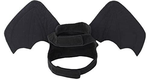 Tonsee Accessoire Katzen Welpen Hunde Kostüm Cosplay Kleidung Kostüm Schwarz Fledermaus Flügel Halloween Party Für Haustier Dekoration Kleidung Hundemantel Für Englische Bulldoggen (Black, L)