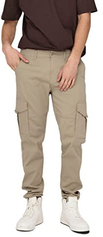 ONLY & SONS Herren Cargo Hose ONSDEAN Life - Tapered Fit - Schwarz Grün W28-W38, Größe:29W / 32L, Farbvariante:Crockery 22025431