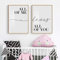CPGG Schlafzimmer Bild - 2-Stück-Nordic Schwarz Weiß Line Love All Of Me All Of You Leinwand Gemälde Poster Wandkunst Bild Mädchen Zimmer Schlafzimmer Wohnkultur 50x70cmx2Pcs ungerahmt