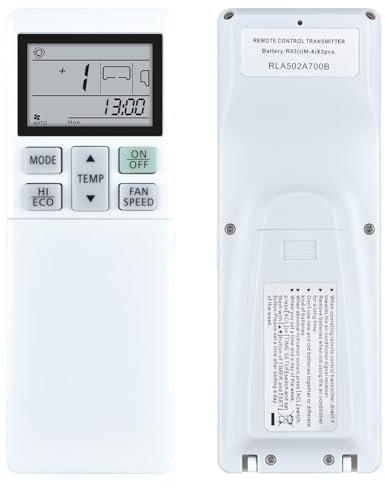 GOUYESHO RLA502A700B Ersatz KlimaanlageFernbedienung Geeignet für Mitsubishi Klimaanlage RLA502A700S RLA502A700L