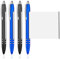 4 penne a sfera con foglietto, a Sfera con Bigliettino Retrattili Penne per Notepad Nascosto, a Punta Fine da 0,7 mm, per studenti, laurea, ufficio, scuola (blu, nero)