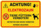 Achtung elektrozaun schild - Schild elektrozaun für Menschen Hunde oder andere Tiere PCV oder ALU-Dibond 20x30cm (Achtung Elektozaun (PCV))