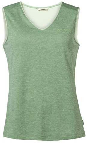 VAUDE Women's Essential Top, Funktionelles, ärmelloses T-Shirt, hoher, Willow Green, 46
