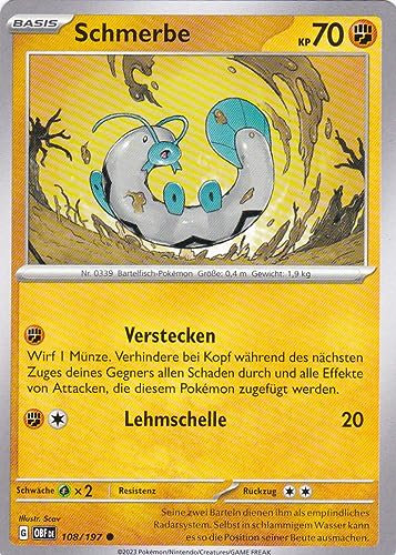 Schmerbe - OBF 108/197 - Common - Karmesin & Purpur - Obsidianflammen - mit LMS Trading Grußkarte