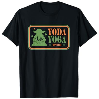 Star Wars Yoda Yoga Studio Logo Funny T-Shirt