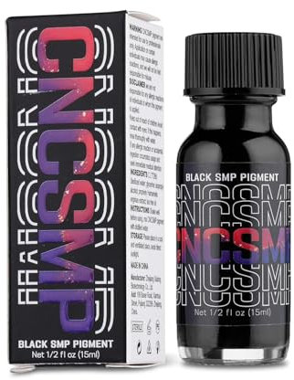 SMP Tattoo Farbe Black CNC Tattoo-Tinte, Tätowierfarbe 15ML Professionelle Dauerhafte Schwarz Tattoos Tinte Set Hochwertig Körperfarben Microblading Pigment Für TäTowierer TI6103-15-001
