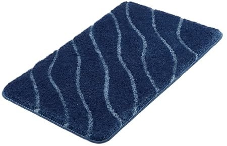 Kleine Wolke Badteppich Tram Mare 60 x 100 cm | OEKO-TEX zertifiziert, rutschhemmende Unterseite, für Fußbodenheizung, maschinenwaschbar, 100% Polyacryl