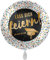 Folienballon Bestanden 'Lass Dich feiern' Ballon zur bestandenen Prüfung Meisterprüfung Bacherlor Master Abitur Staatexam Luftballon Geschenk Absolventen -Made in Germany- Helium geeignet