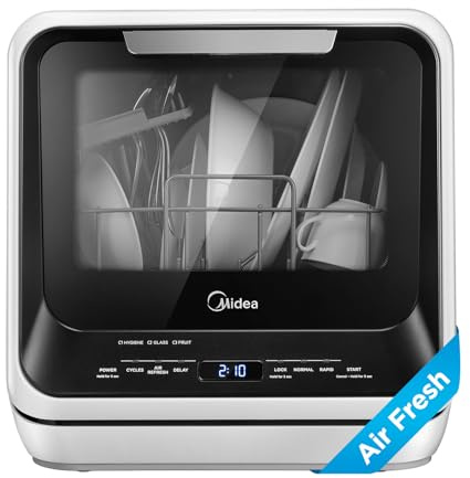 Midea WQP4-2601-US Minilite Lave-vaisselle Noir