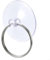 Paquete de 10 ventosas de PVC transparente con anillos de gancho de metal para colgar en la pared de vidrio de baño y cocina (25 mm)