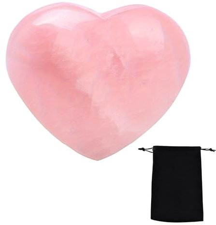 Quarzo Rosa Pietra Naturale Natural Rose Quartz Crystal Stone Quarzo Rosa for Chakra Energy Healing Meditation Massage and Decoration in Un Sacchetto Di Velluto
