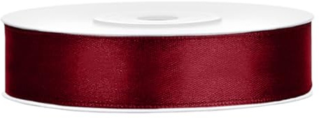 Satinband Auswahl aus 25 Farben und 6 Breiten 3mm 6mm 12mm 25mm 38mm 50mm Dekoband als Deko für Hochzeit, zum Basteln, als Geschenkverpackung