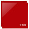 IKIER 3 Stück Rot Acrylglas Kunststoffplatten, 30 x 30cm Klare ABS Acrylplatten Transparente Acrylplatte für Lasergravur Individuelle Persönliche Schilder, Abzeichen, DIY