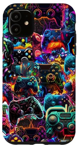 iPhone 11 Gamer Aesthetic Graphic Gaming Video Games Boys Teens Summer Case