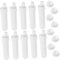Anneome 50 Pcs Bouteille D'Huile Essentielle en Plastique Coloré Tubes Vierges Gardes De Tondeuse Capsules De Lavage Rechargeables Huiles Essentielles De Menthe Poivrée Nasale