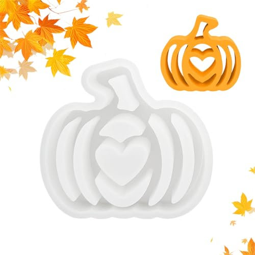 JAMSSOW Moules en silicone - Moule en silicone - Moule en silicone - Moule en silicone pour Halloween - Moule en silicone pour citrouille - Moule en silicone pour l'automne et Thanksgiving