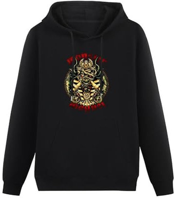 YouBello Monster Magnet Jungle Pharoah Men's Sweatshirts Unisex Black Hoodies L
