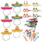 Exklusiver Sombrero Hut XXL – Lebendige Partyhüte & Masken-Kostümset, Mini-Sombrero und Mexikanische Deko für Tequila Feste und Mehr