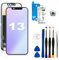 EFAITHLIFE für iPhone 13 Display 6,1 Zoll (Modell A2633 A2482 A2631 A2634 A2635), LCD Display and 3D-Touchscreen-Digitalisierer mit Reparaturwerkzeug