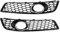Cubierta de bisel for luz antiniebla de coche, brillante/cromada, rejilla de lámpara de parachoques delantero con orificio for lámpara, estilo malla, compatible con Audi A3 8P 2009 2010 2011-2013(Chro