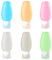 Uervoton Silicone Travel Bottle, BPA Free Leak Proof Refillable Squeezable Containers Set(90 ml) with Label and Transparent Carry Bag for Liquid Shampoos, Soap and Toiletries - 6 Pack