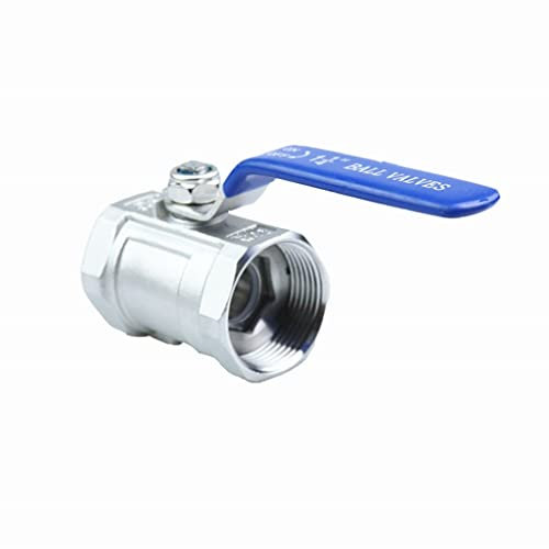 Kugelhahn, Edelstahl-BSP-Kugelhahn, for DIY-Kugelhähne mit Innengewinde und Standardanschluss und vollem Anschluss (Größe: 3/4 Zoll)(3/8)