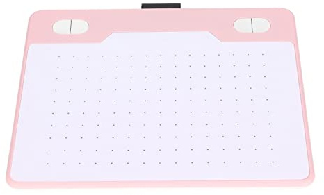 Yunseity Grafiktablett, PC-Computer-Zechentablett, MIT 8192 Induktionsstufen, Batterielos, Digitales Grafiktablett Zumichnen für // (PINK)