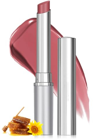 Pink Honey Lipstick, Hydrating Lip Balm, Pflegender Mirror Lippenstift für Trockene Lippen, Moisturizing Lippenbalsam, Feuchtigkeitsspendend Rosa Glossy Lippenpflege, Nicht Klebendes Lippen Make Up