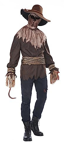 California Costumes 01415 Killer in the Cornfield Character Adult Sized Costumes, Solid, Brown, S/M