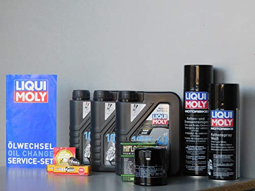 MotorFunSports - Set di manutenzione per Honda XL 600 Transalp, candela di accensione, olio, manutenzione, ispezione