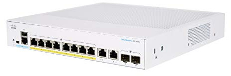 Cisco Business CBS350-8FP-E-2G Managed Switch | 8 porte GE | Full PoE | Ext PS | 2x1G Combo | Limited Lifetime Protection (CBS350-8FP-E-2G)
