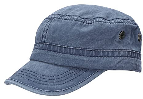 Leoodo Herren Damen Military Army Stil Cap aus Baumwolle verstellbare Sonnen Kappe für Wandern und Sport, Mütze Farbe 2020:Blau