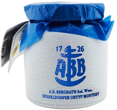 ABB - Düsseldorfer Mostert - Gruß aus Düsseldorf - 1 x 250ml – Steinguttopf - Scharf-würziger Senf