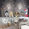 XTSWallpaper Fototapete 3D Effekt 300X200Cm Retro Tier Hund Wandtattoo Wandaufkleber Tapete Fototapete 3D Effekt Wandbild Wandtapete Hauptdekorationen Für Wohnzimmer Schlafzimmer