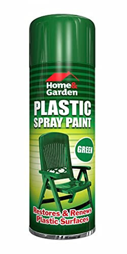 2 x Plastic Green Spray Paint 300ml / 1x Pair of Disposable Gloves, Aerosol Spray used for Metal Wood and Plastic and Glass by Swiss Signature
