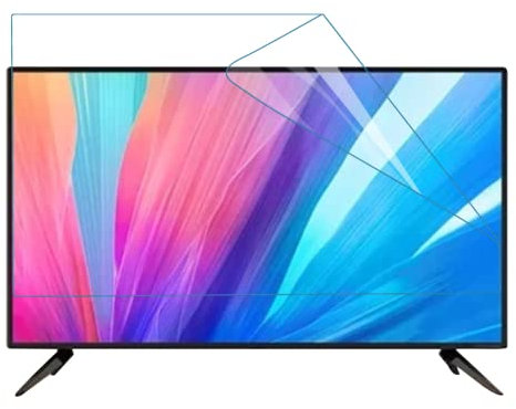 Tv Entspiegelungsfolie 60-75 Zoll Anti-Blaulicht, LCD-Displayschutz Blendschutz TV-Schutzfolie Helfen Sie Besser Zu Schlafen,Matte-60in(1327X749) mm