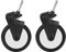 SPYMINNPOO Kinderwagen Ersatzräder, Gummi Räder Ersatz Kinderwagen Gummiräder Hinterrad/Vorderrad Kleinkinder Kinderwagen Rad Universal für Yoya/Vovo Wheel Kinderwagen(EIN Paar Hinterräder)