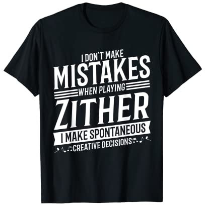 Zither Player Musikinstrument Musik Zither T-Shirt