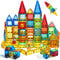 Magblock 100 Teile Magnetische Bausteine für Kinder Magnetspielzeug Magnete Bauklötze Konstruktion Spielzeug Geschenk für 3 4 5 6 Jahre fürJungen und Mädchen