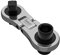 1 x SabreCut MRSC08 Dual Drive Flex Plus petit mini micro cliquet 6,3 mm HEX 1/4 carré entraînement en acier inoxydable professionnel 72 dents petite clé à cliquet manuelle