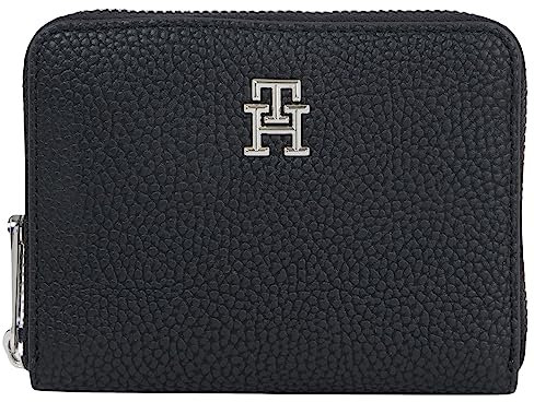 Tommy Hilfiger Femme Portefeuille Emblem Petit, Multicolore (Black), Taille Unique