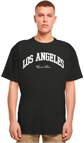 Mister Tee Upscale Unisex T-Shirt L.A. College Oversize Tee, T-Shirt mit Aufdruck, Oversized Fit, Streetwear, Black, L