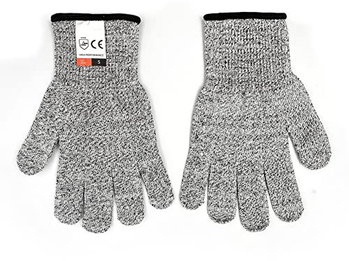 ECOJEN schnittfeste handschuhe, Widerstandsfähige Handschuhe, High Performance Level 5 Schutz, EN 388 zertifiziert, 2-Paar, groß