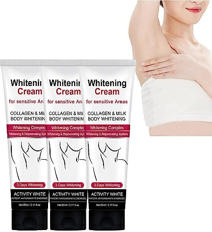 EXQST 50 ml Luminess Radiance Whitening Cream Aufhellungscreme für Achseln, Körper und privaten Bereich, Collagen Dark Spot Corrector Cream