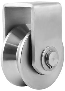 Edelstahl Rillenrad Heavy Duty Track Rad Starre Rolle Schiebetor Rollenrad V Rillenrad Doppellager für Swing Schiebetor