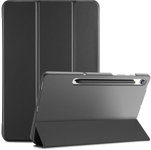 ProCase Smart Case for Galaxy Tab S10 FE 2025/ S9 FE 2023 5G 10.9 SM-X520 X510 X516 X518, Slim Stand Tri-Fold Protective Tablet Cover Support S Pen Charging/Auto Wake/Sleep -Black