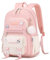 Tanou Schulrucksack Mädchen Teenager Schulranzen Kinder, Große Kapazität Schulrucksack für Mädchen der 3. bis 7. Klasse, Leichter Nylon Schultasche Kawaii für Schule Reisen Lässige, Rosa