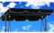 Hollywoodschaukel Dachbezug 210 x145 cm Wasserdicht,Hollywood Swing Ersatzdach Winddicht, Dauerhaft Hollywoodschaukel Ersatzdach Reißfest , Polyestertuch Anti-UV Staubdicht (210*145cm,Schwarz)