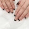 MrCuvaryas 24 Stück French Tip Press on Nails Kurz, Nägel zum Aufdrücken, Squoval Nude Natürlich Weiß French Fake Nails mit Nagelkleber für Frauen Nail Art (Black Coffin, 12 Größe)