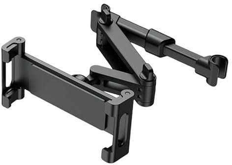 YCXLXM Coche Soporte Tablet para Volvo S60 2010-2018, Tablet para Coche Reposacabezas Soporte Coche Reposacabezas 360°Rotación Extensible Plegable Accesorios